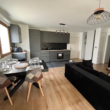 Cosygreen77- Modern With Garden And Parking, 7mns By Car From Disneyland Apartament *